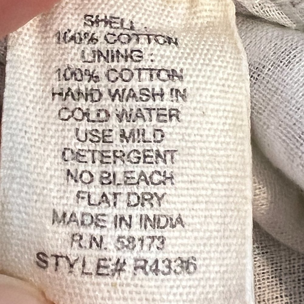 Anthropologie Floral Patchwork Maxi Skirt Ruffle Cotton Blue Motif Modified - Picture 10 of 12